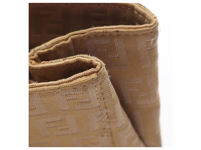 Borsa Fendi Zucchino Beige - vista 8