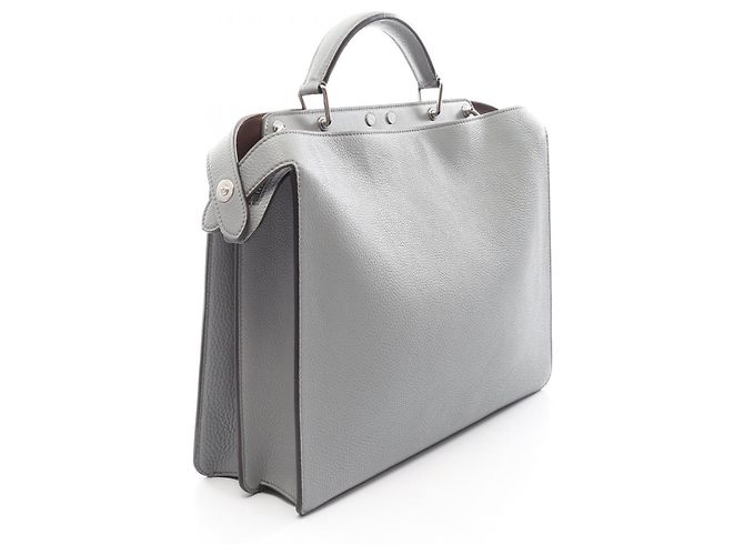 Borsa a mano 2-Way Fendi Peekaboo I.U Medium Blu - vista 2
