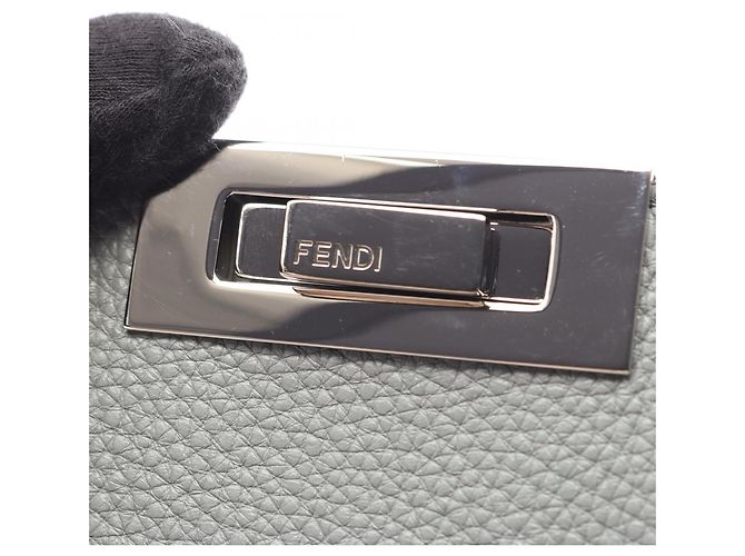 Borsa a mano 2-Way Fendi Peekaboo I.U Medium Blu - vista 8