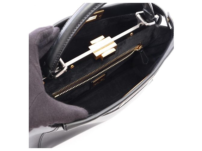 Fendi Peekaboo Regular 2-Way Handtasche Schwarz - Ansicht 3