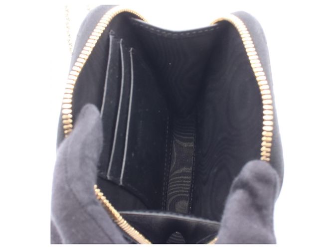 Borsa a mano Christian Dior Lady Dior Cannage con porta telefono Nero - vista 3