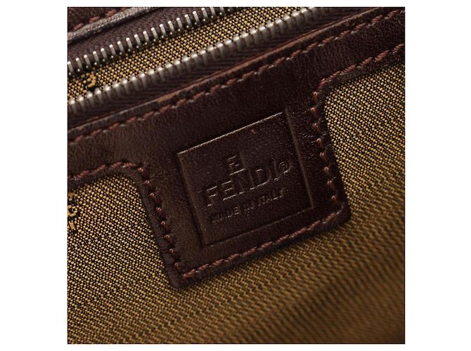Fendi Zucca Tote Bag braun Leder und Canvas - Ansicht 4