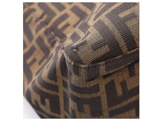 Fendi Zucca Tote Bag braun Leder und Canvas - Ansicht 6
