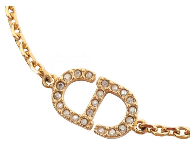 Pulsera con dije Petit CD Christian Dior Dorado - vista 2