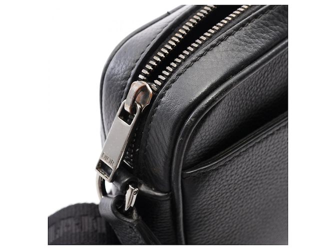 Borsa Messenger Christian Dior Dior Rider 2.0 Zip Nero Beige - vista 11