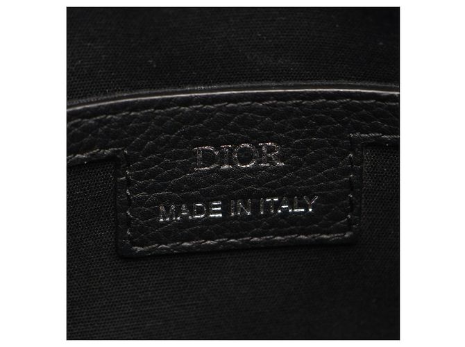 Borsa Messenger Christian Dior Dior Rider 2.0 Zip Nero Beige - vista 4