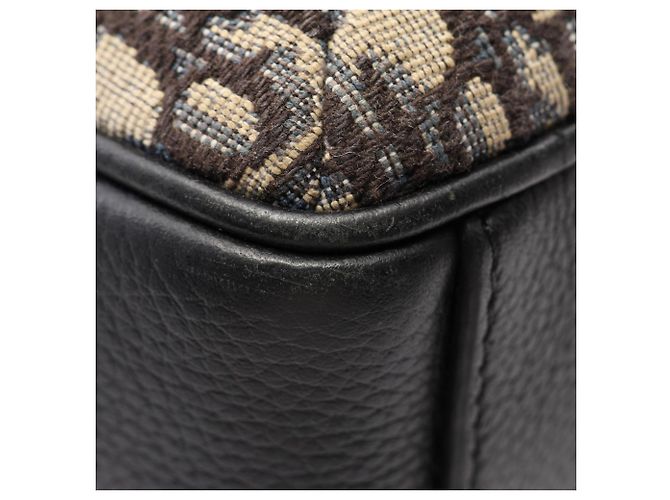 Borsa Messenger Christian Dior Dior Rider 2.0 Zip Nero Beige - vista 8