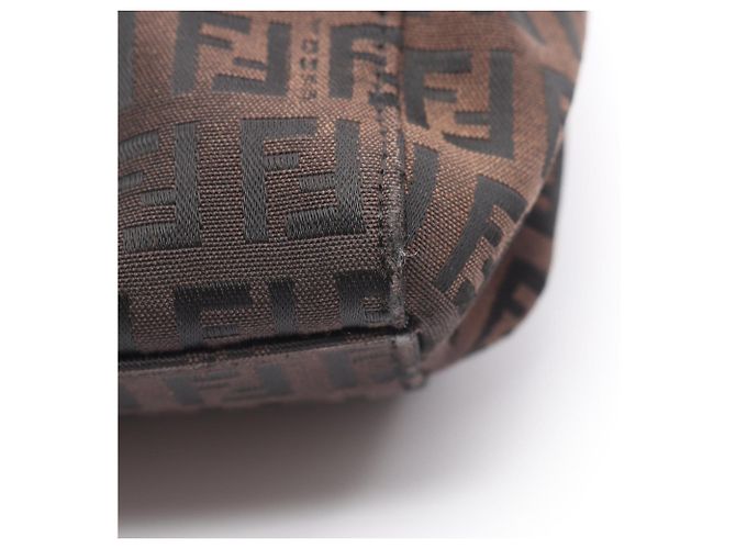 Fendi Zucchino Tote Bag Braun Schwarz - Ansicht 6