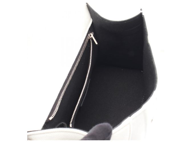 Borsa a mano 2-Way Hourglass Small Balenciaga in denim bianco - vista 3