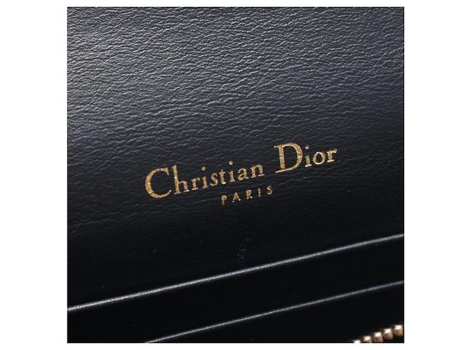 Borsa Christian Dior Saddle Bag Oblique Belt Pouch Beige Blu navy - vista 4