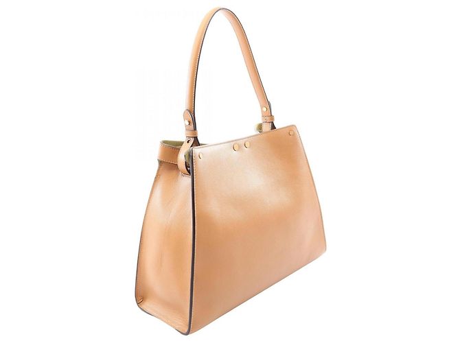 Borsa a tracolla media in pelle Fendi Way Marrone - vista 2