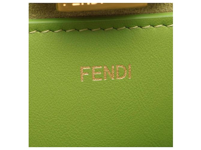 Borsa a tracolla media in pelle Fendi Way Marrone - vista 4