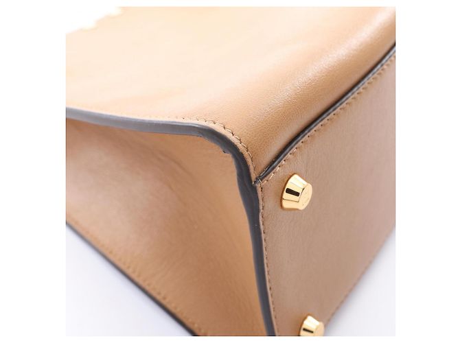 Borsa a tracolla media in pelle Fendi Way Marrone - vista 5