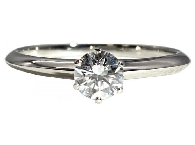 Autre Marque Tiffany & Co. Platin Solitärring - Ansicht 2