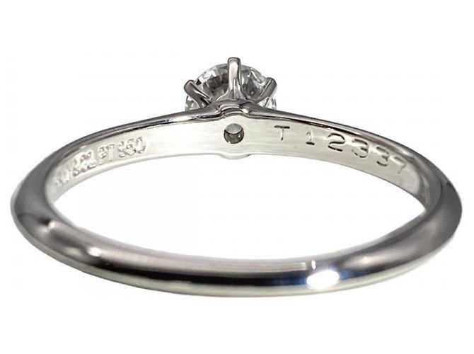 Autre Marque Tiffany & Co. Platin Solitärring - Ansicht 4