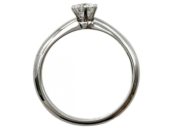 Autre Marque Tiffany & Co. Platin Solitärring - Ansicht 5