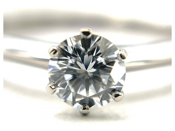Autre Marque Tiffany & Co. Platin Solitärring - Ansicht 9