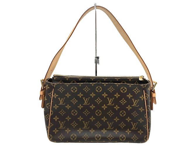 Borsa a tracolla Louis Vuitton Vivacite GM Marrone - vista 2