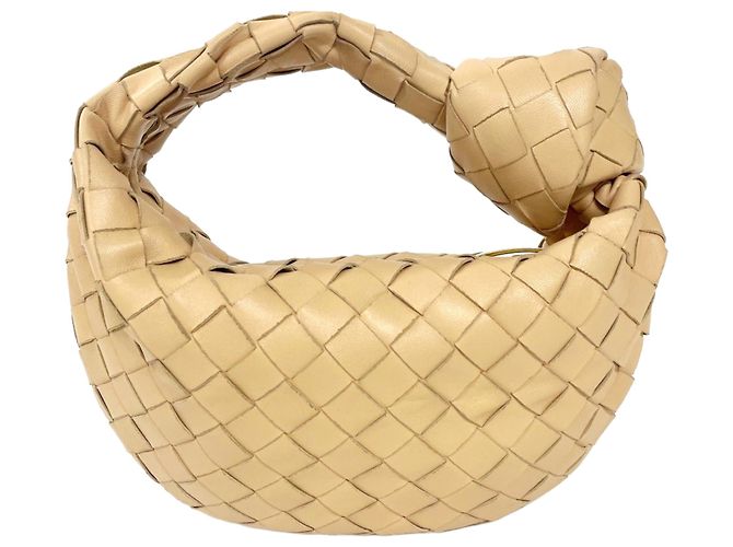 Borsa Mini Jodie di Bottega Veneta Beige - vista 3