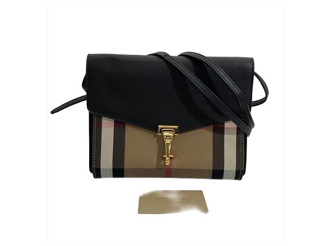 Bolso de hombro Burberry Nova Check Macken Negro - vista 13