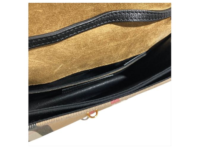 Bolso de hombro Burberry Nova Check Macken Negro - vista 5