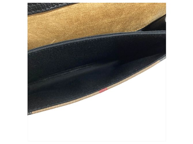 Bolso de hombro Burberry Nova Check Macken Negro - vista 6