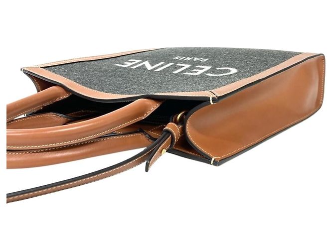 Cabas Céline Bolso Tote Vertical Small Celine Castaño - vista 3