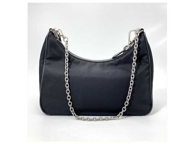 Bolso de hombro Prada Re-Edition 2005 de nylon Negro - vista 2