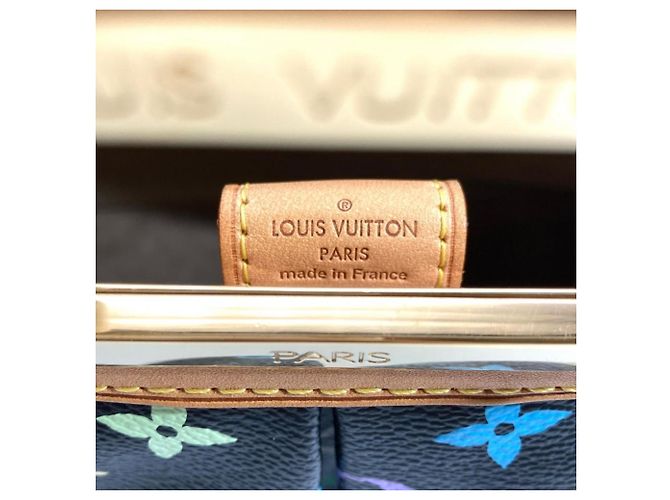 Louis Vuitton Monogram Multicolore Judy MM Handbag Black - view 6