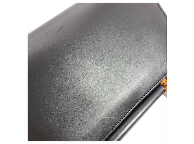 Bamboo Borsa a mano Gucci Nymphaea con manico in bambù Nero - vista 8
