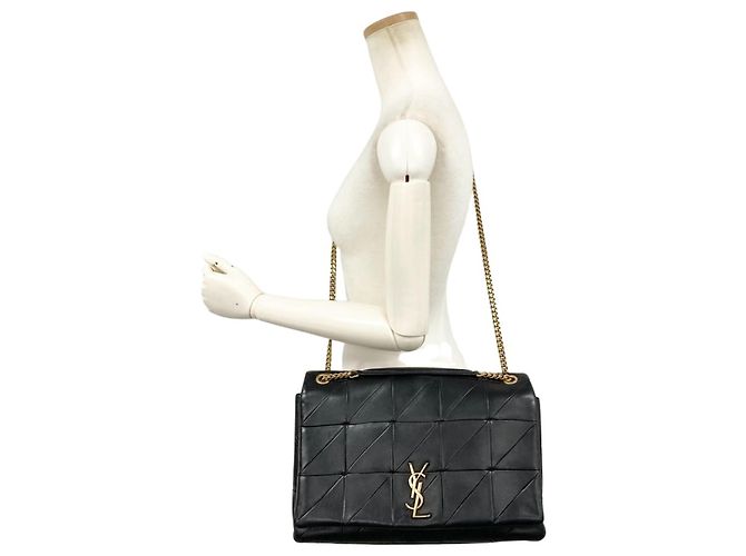 Autre Marque Borsa a tracolla con catena Saint Laurent Jamie Nero - vista 15