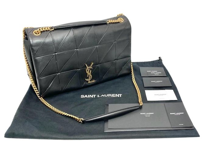 Autre Marque Borsa a tracolla con catena Saint Laurent Jamie Nero - vista 16