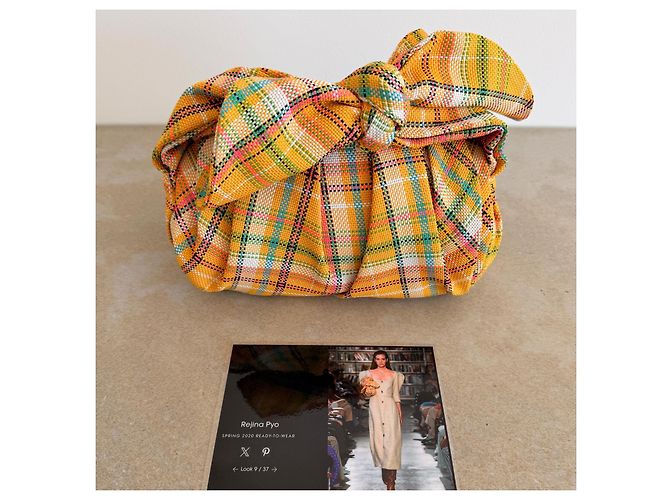 Rejina Pyo Borsa Nane Plaid SS20 Multicolore Giallo - vista 4
