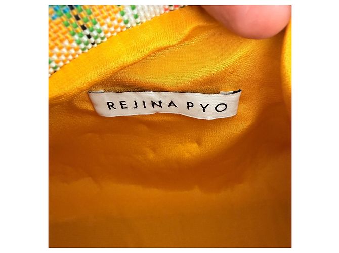 Rejina Pyo Borsa Nane Plaid SS20 Multicolore Giallo - vista 9