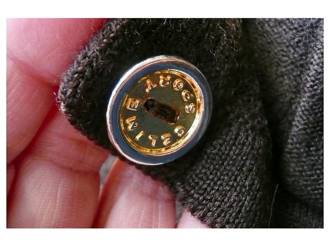 Céline Braune Wollweste Goldene Knöpfe T34 - Ansicht 5