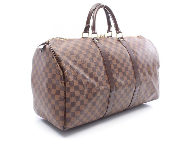 Louis Vuitton Keepall 50 Boston Tasche Braun Damier ebene - Ansicht 2