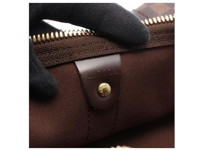 Louis Vuitton Keepall 50 Boston Tasche Braun Damier ebene - Ansicht 5