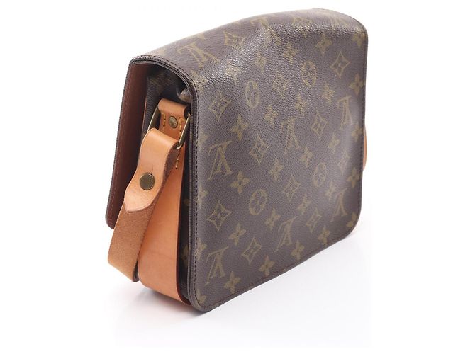 Louis Vuitton Cartouchiere MM Monogram Schultertasche Braun - Ansicht 2