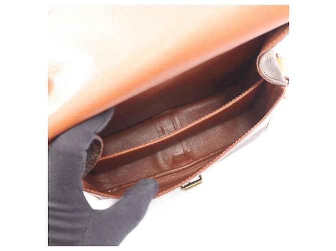 Louis Vuitton Cartouchiere MM Monogram Schultertasche Braun - Ansicht 3