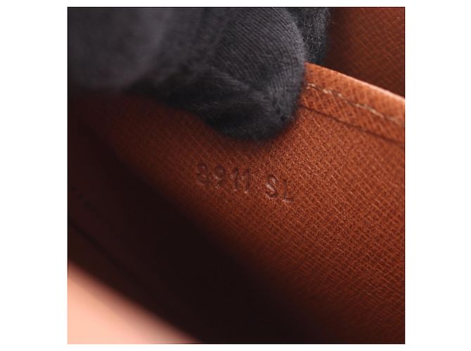 Louis Vuitton Cartouchiere MM Monogram Schultertasche Braun - Ansicht 5