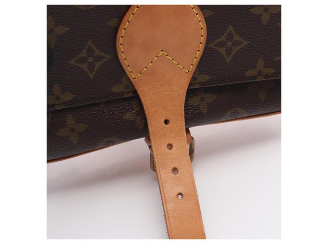 Louis Vuitton Cartouchiere MM Monogram Schultertasche Braun - Ansicht 6