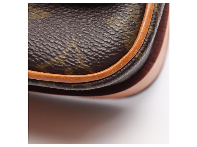 Louis Vuitton Cartouchiere MM Monogram Schultertasche Braun - Ansicht 8