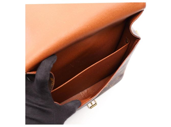 Louis Vuitton Monogram Cartouchiere GM Schultertasche Braun - Ansicht 3
