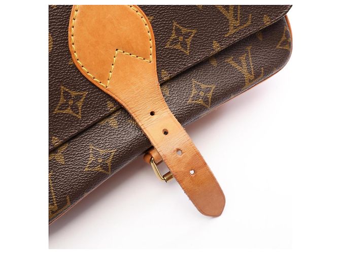 Louis Vuitton Monogram Cartouchiere GM Schultertasche Braun - Ansicht 8
