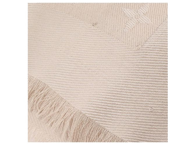 Sciarpa Monogram Louis Vuitton Beige - vista 3
