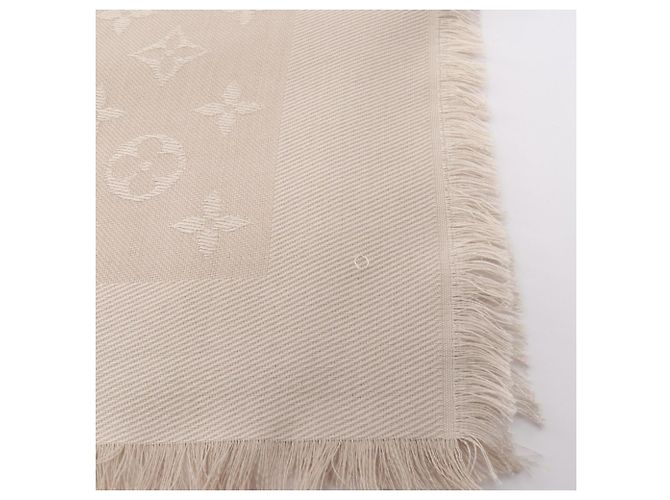 Sciarpa Monogram Louis Vuitton Beige - vista 4