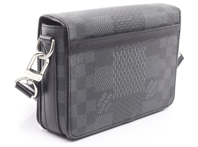 Louis Vuitton Damier Graphite Studio Messenger Tasche Schwarz - Ansicht 2