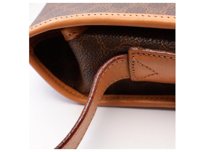 Céline Bolso de hombro Celine Macadam Brown Castaño - vista 10