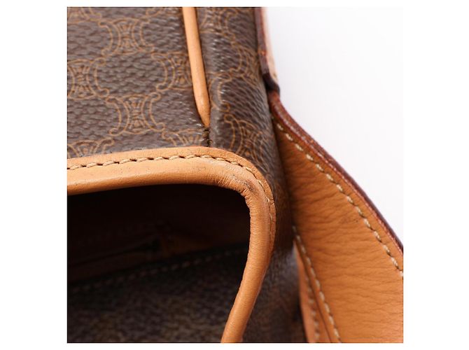 Céline Bolso de hombro Celine Macadam Brown Castaño - vista 11