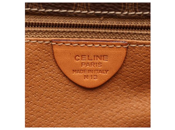 Céline Bolso de hombro Celine Macadam Brown Castaño - vista 4